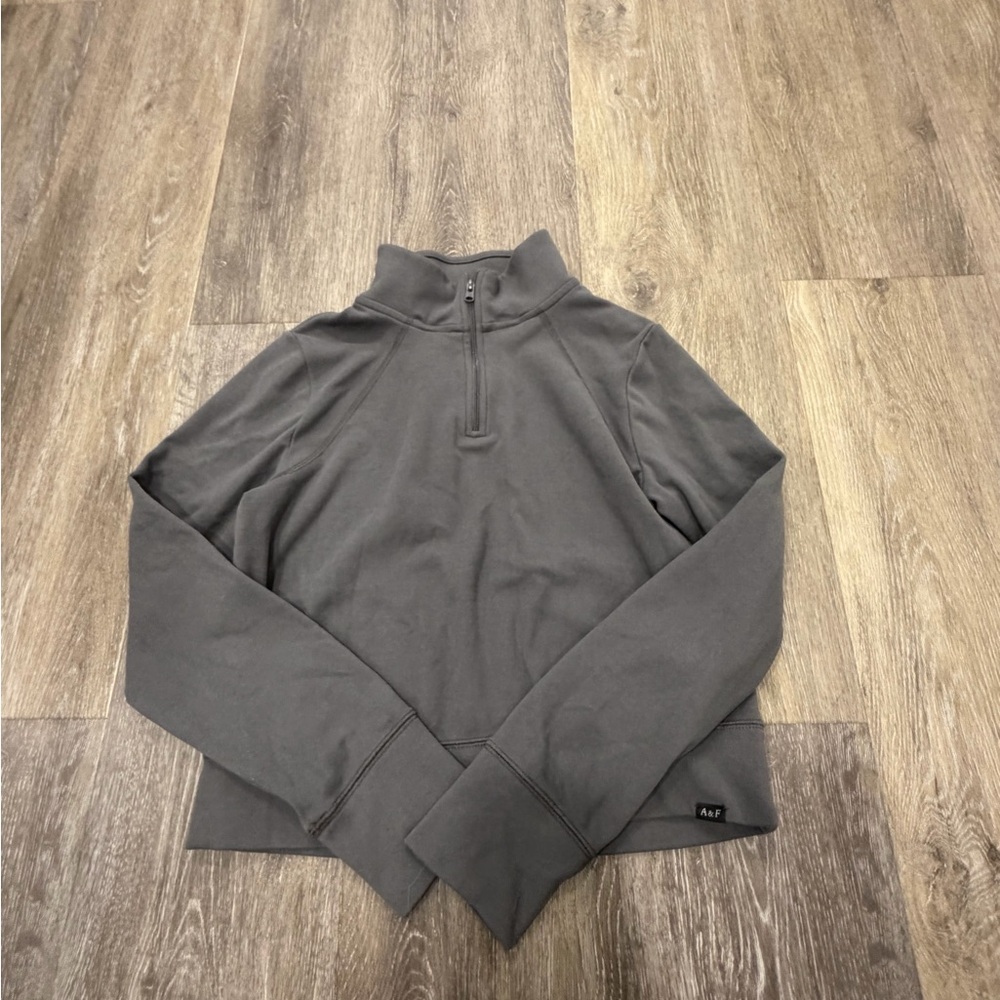abercrombie kids Charcoal Half-Zip Pullover Girls